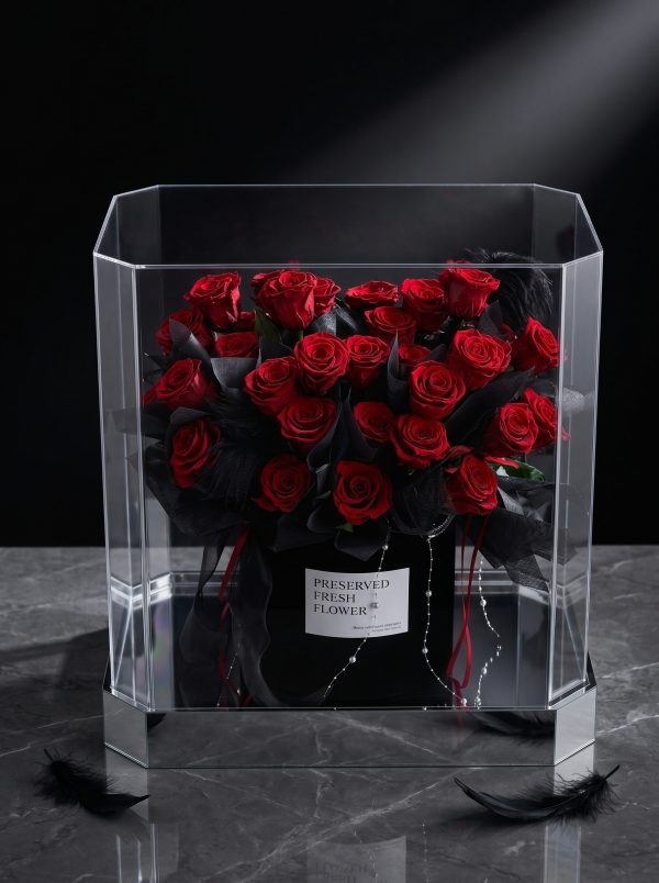 Large Bucket Bouquet of 33 Giant Roses