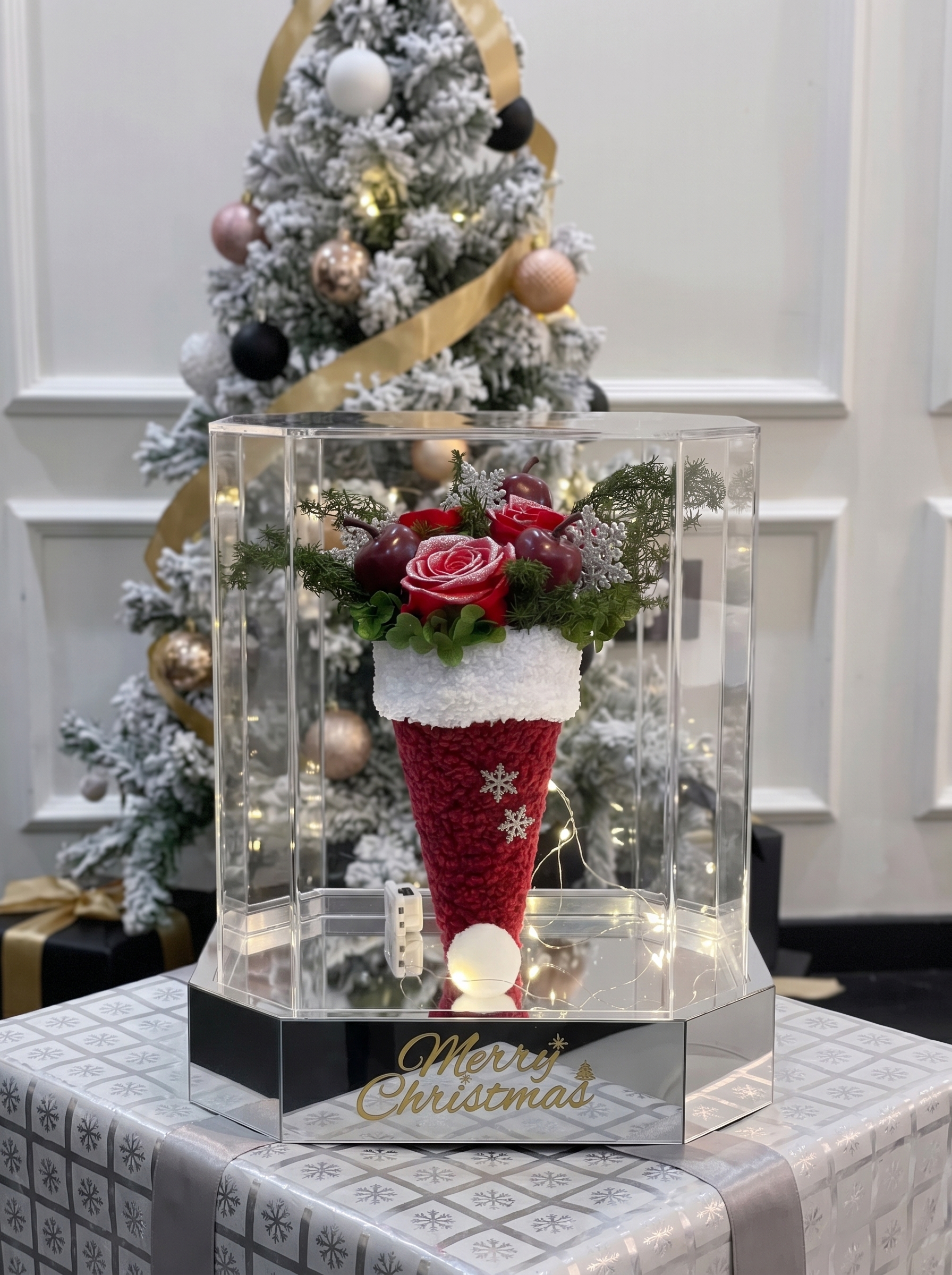 Santa Hat Flower Box